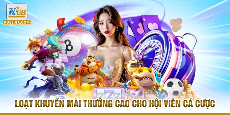 Loạt khuyến mãi thưởng cao cho hội viên cá cược